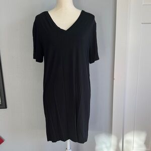 Impressions Black Midi Dress